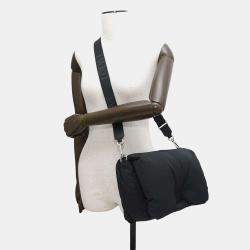  Loewe Black Nylon Goya Puffer Shoulder Bag