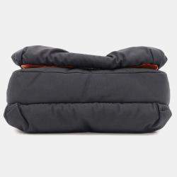  Loewe Black Nylon Goya Puffer Shoulder Bag