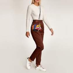 Loewe Multicolor Leather Mini Striped Elephant Crossbody Bag