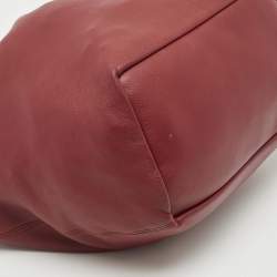 Loewe Burgundy Leather Medium Squeeze Shoulder Bag