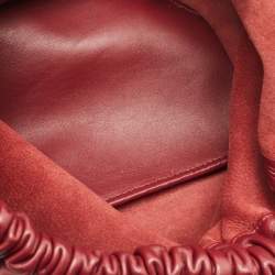 Loewe Burgundy Leather Medium Squeeze Shoulder Bag