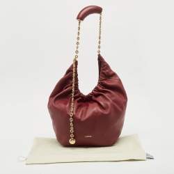 Loewe Burgundy Leather Medium Squeeze Shoulder Bag