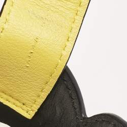 Pre Owned Loewe Yellow Leather Elephant Pocket Crossbody Bag