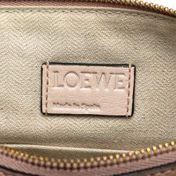Loewe Brown Mini Leather and Suede Puzzle Crossbody