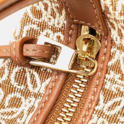 Loewe Brown Small Anagram Canvas Cubi Bag