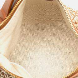 Loewe Brown Small Anagram Canvas Cubi Bag