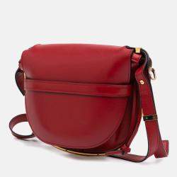 Loewe Red Leather Metal Gate Small Crossbody