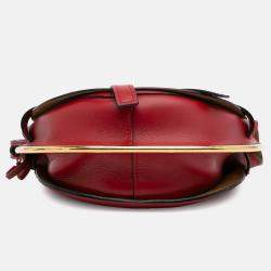 Loewe Red Leather Metal Gate Small Crossbody