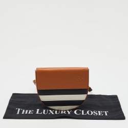 Loewe Multicolor Stripe Leather Heel Covertible Beltbag