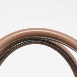 مملوكة مسبقًا Loewe Black/Burgundy Leather Amazona 36 Satchel