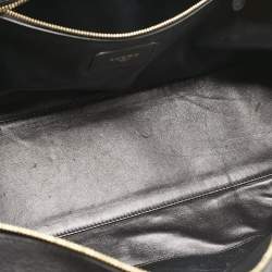 مملوكة مسبقًا Loewe Black/Burgundy Leather Amazona 36 Satchel