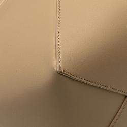 Loewe Beige/Brown Bicolor Calfskin  Medium Shiny Puzzle Fold Tote