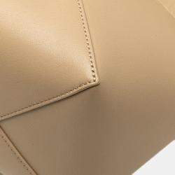Loewe Beige/Brown Bicolor Calfskin  Medium Shiny Puzzle Fold Tote