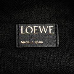 Loewe Brown Small Anagram Canvas Cubi Bag