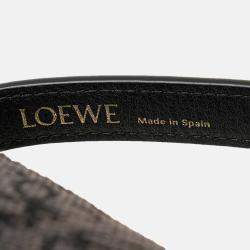 Loewe Brown Small Anagram Canvas Cubi Bag