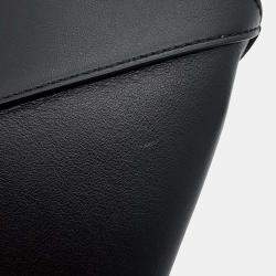  Loewe Black Leather Puzzlefold Mini Tote Bag