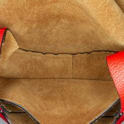 Loewe Red Leather Gate Small Crossbody Bag