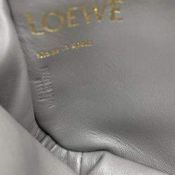 Loewe Pearl Grey Lambskin Goya Puffer Shoulder Bag 