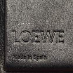 Loewe Red Leather Puzzle Zip Compact Wallet