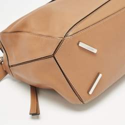Loewe Tan Leather Medium Puzzle Shoulder Bag