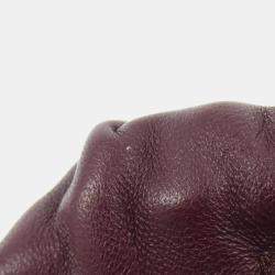Loewe Burgundy Leather Squeeze Small Shoulder Bag