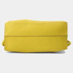 Loewe  Yellow Leather Medium Flamenco Shoulder Bag