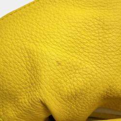 Loewe  Yellow Leather Medium Flamenco Shoulder Bag