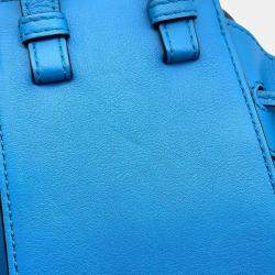 Loewe Ghibli Collaboration Bounezumi Blue Leather  Mini Hammock Shoulder Bag 