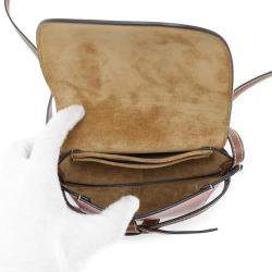 Loewe Brown/Pink Leather Mini Gate Shoulder Bag