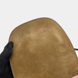 Loewe Brown/Pink Leather Mini Gate Shoulder Bag