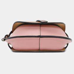 Loewe Brown/Pink Leather Mini Gate Shoulder Bag