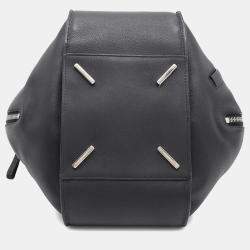 Loewe Hammock Shoulder Bag Black Leather Size Small