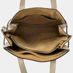Loewe Gate Top Handle Tote Bag Beige Leather