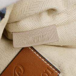 Loewe x Paula's Ibiza Stripled Drawstring Shoulder Bag