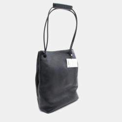 Loewe Black Leather Pebble Hobo Bag 