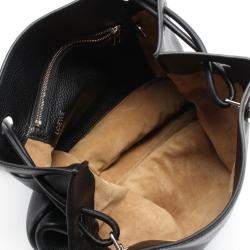 Loewe Black Leather Pebble Hobo Bag 