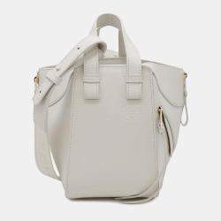  Loewe White Leather Hammock Compact Bag