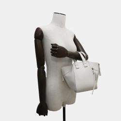  Loewe White Leather Hammock Compact Bag