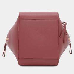  Loewe Plum Rose Leather Hammock Compact Bag