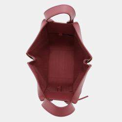  Loewe Plum Rose Leather Hammock Compact Bag