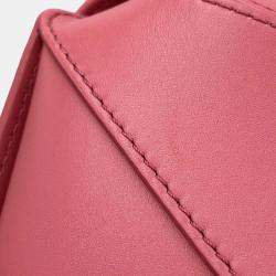  Loewe Plum Rose Leather Hammock Compact Bag