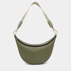 Loewe Green Leather Luna One Small Shoulder Bag 