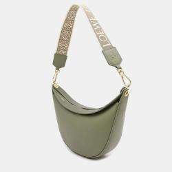 Loewe Green Leather Luna One Small Shoulder Bag 
