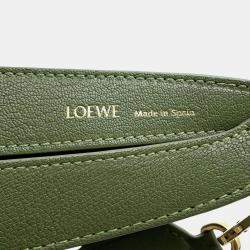 Loewe Green Leather Luna One Small Shoulder Bag 