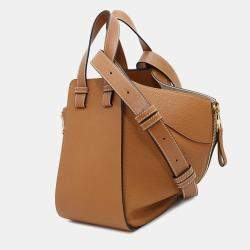 Loewe Brown Leather Hammock Small Shoulder Bag