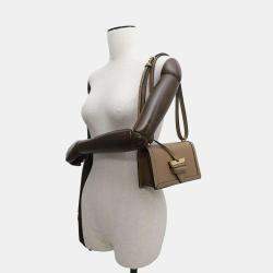 Loewe Beige Leather Barcelona Mini Shoulder Bag