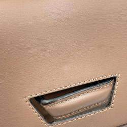 Loewe Beige Leather Barcelona Mini Shoulder Bag