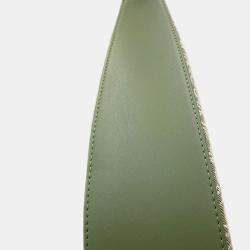Loewe Avocado green Jacquard Leather Luna One Belt Bag 