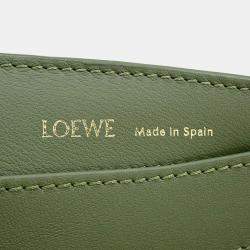 Loewe Avocado green Jacquard Leather Luna One Belt Bag 