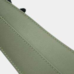 Loewe Avocado green Jacquard Leather Luna One Belt Bag 